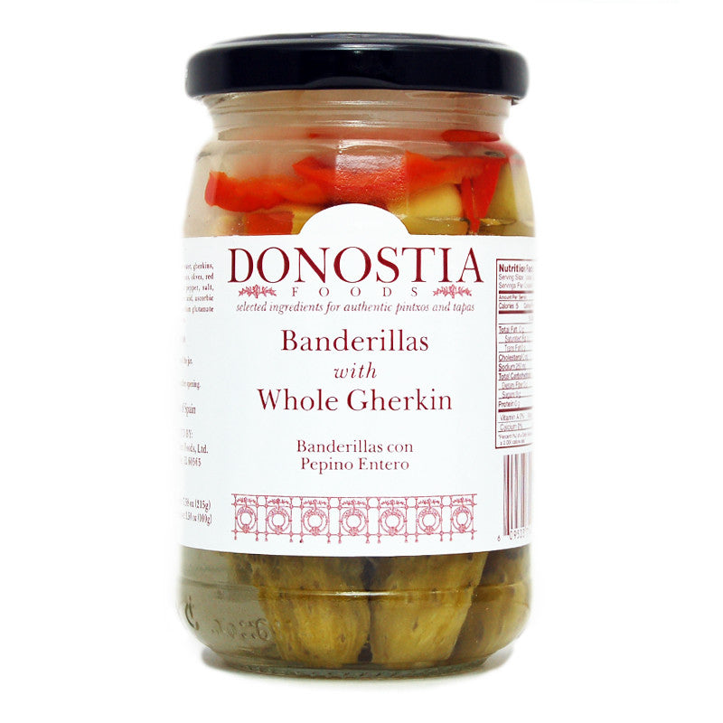 Banderillas with Whole Gherkin - Donostia Foods