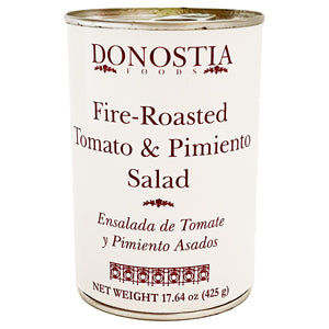 Can of Fire-Roasted Tomato and Pimiento Salad - Donostia Foods