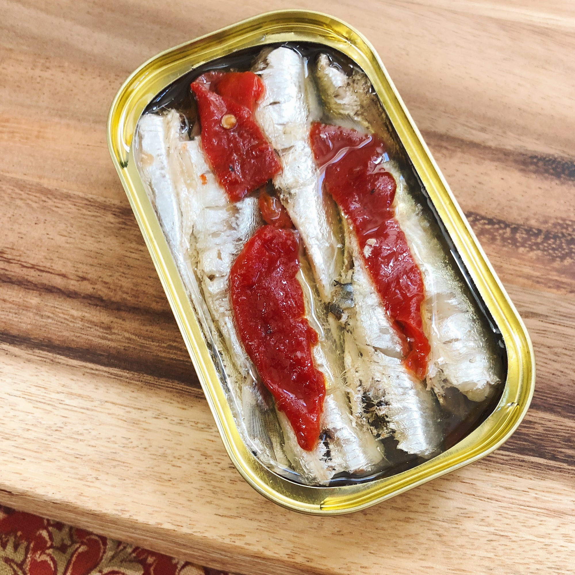Small Sardines with Piquillo Pepper - Tinned Seafood - Donostia Foods