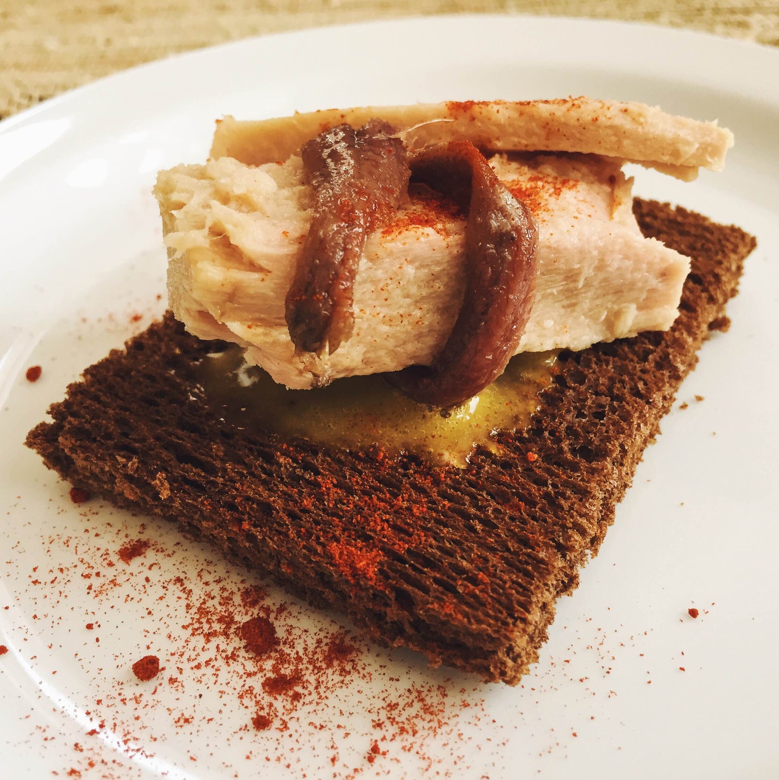 Bonito del Norte Tuna with Cantabrian Anchovies & Piment d'Espelette