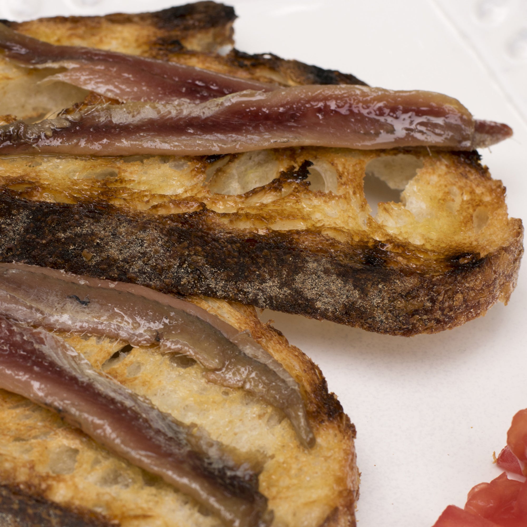 Cantabrian Anchovies on Grilled Toast