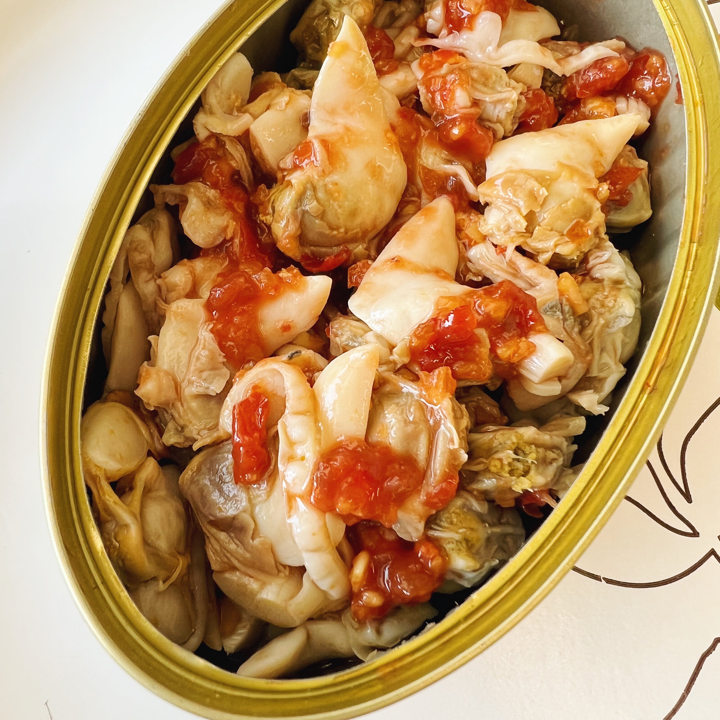 Tinned Clams & Chili Garlic Sauce - Donostia Foods