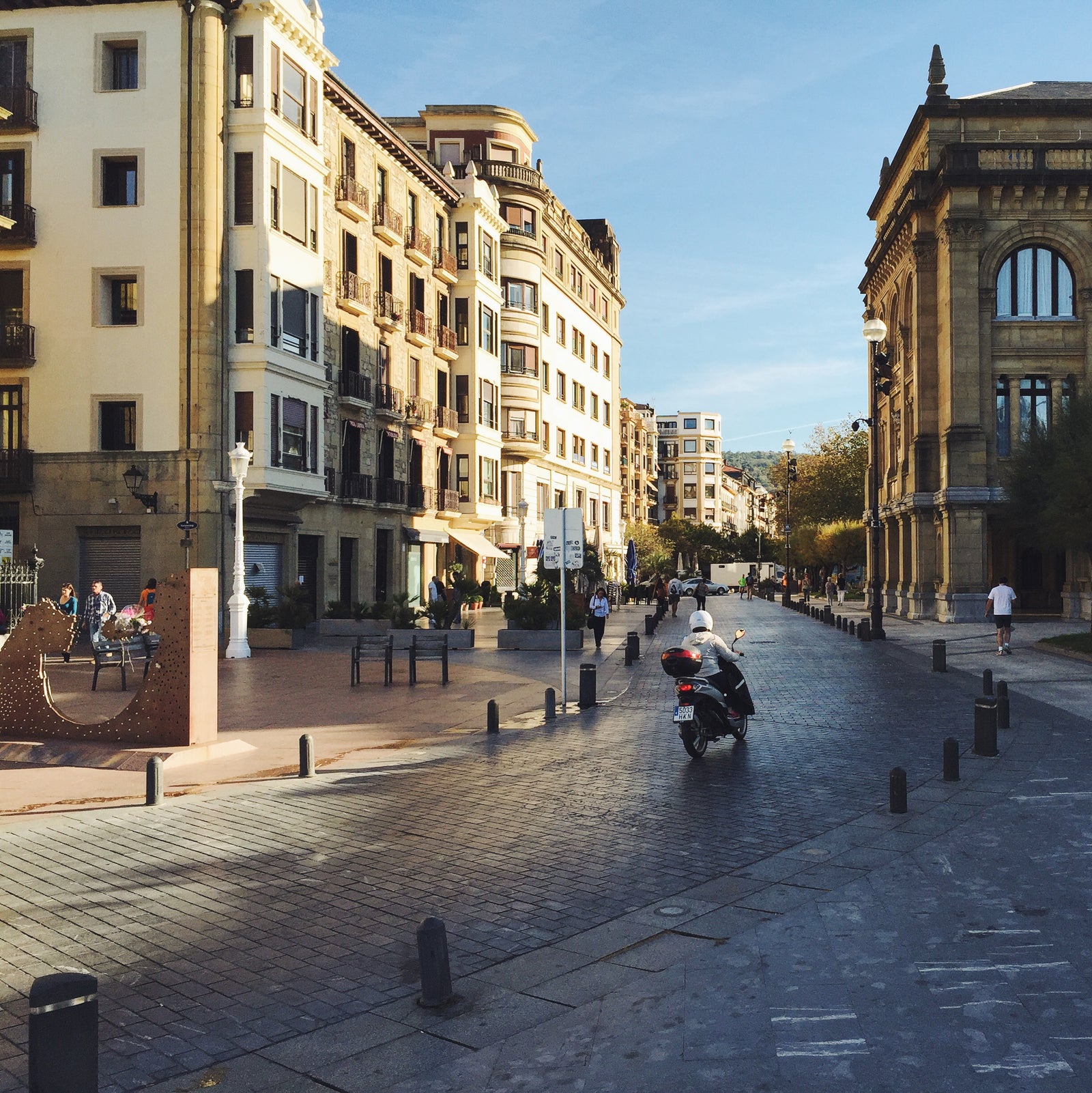 Motorcycle in San Sebastian