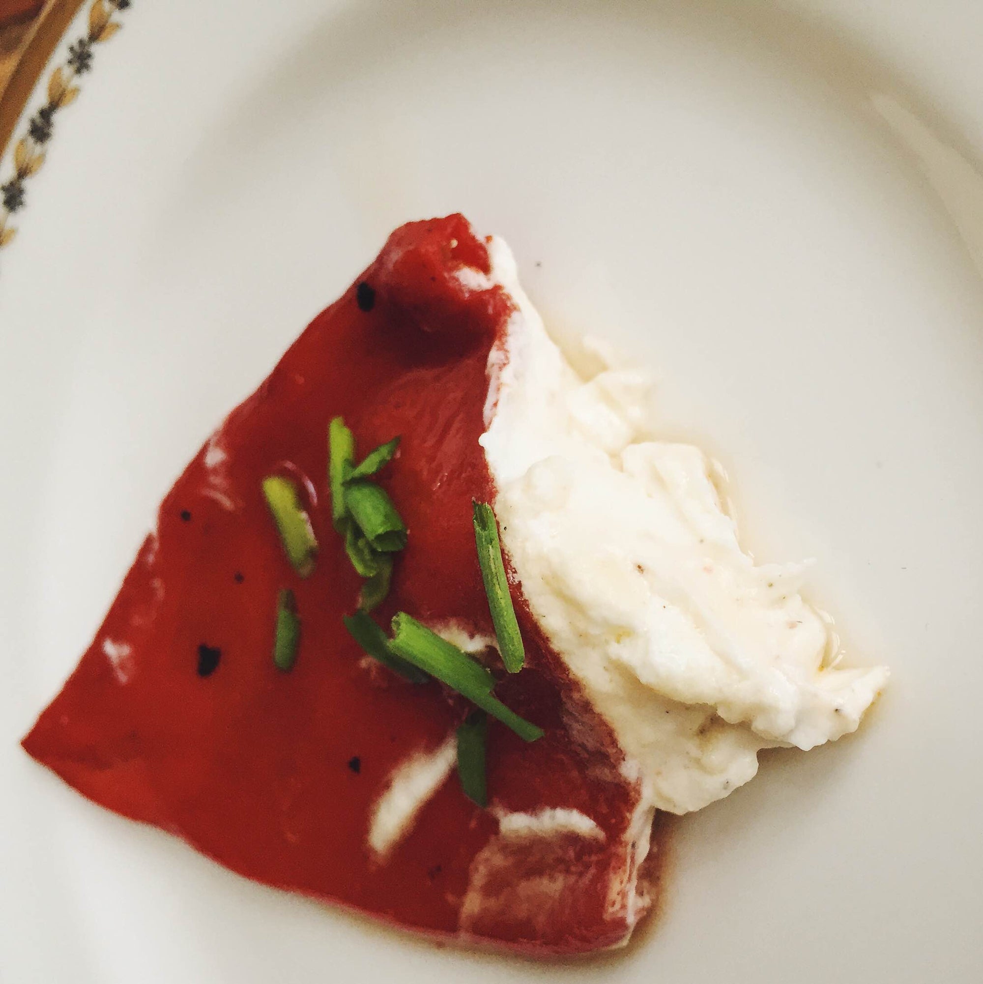 Pan-Seared Piquillo Pepper stuffed with Goat Cheese