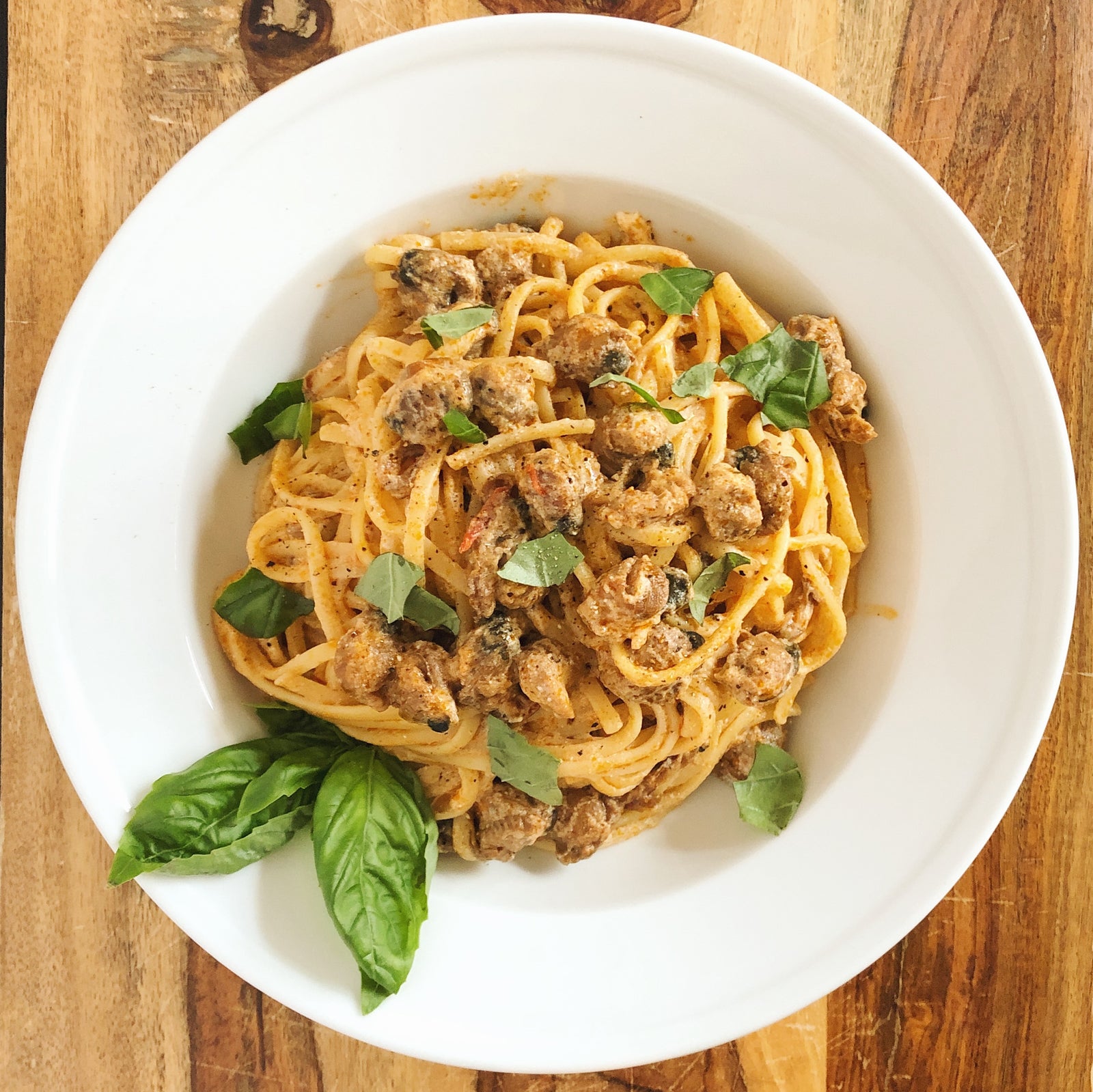 Tinned Scallops in Sauce with Linguine and Ricotta - Donostia Foods