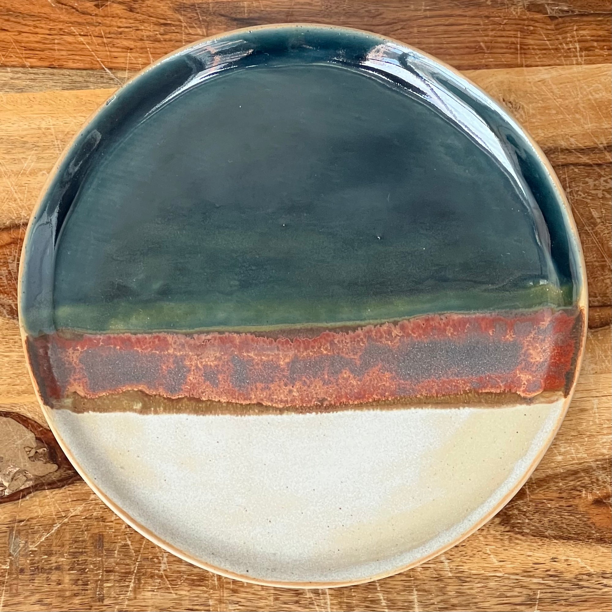 The Copper Sunset Variant of artist Susan Volk's pintxo plates for Donostia Foods