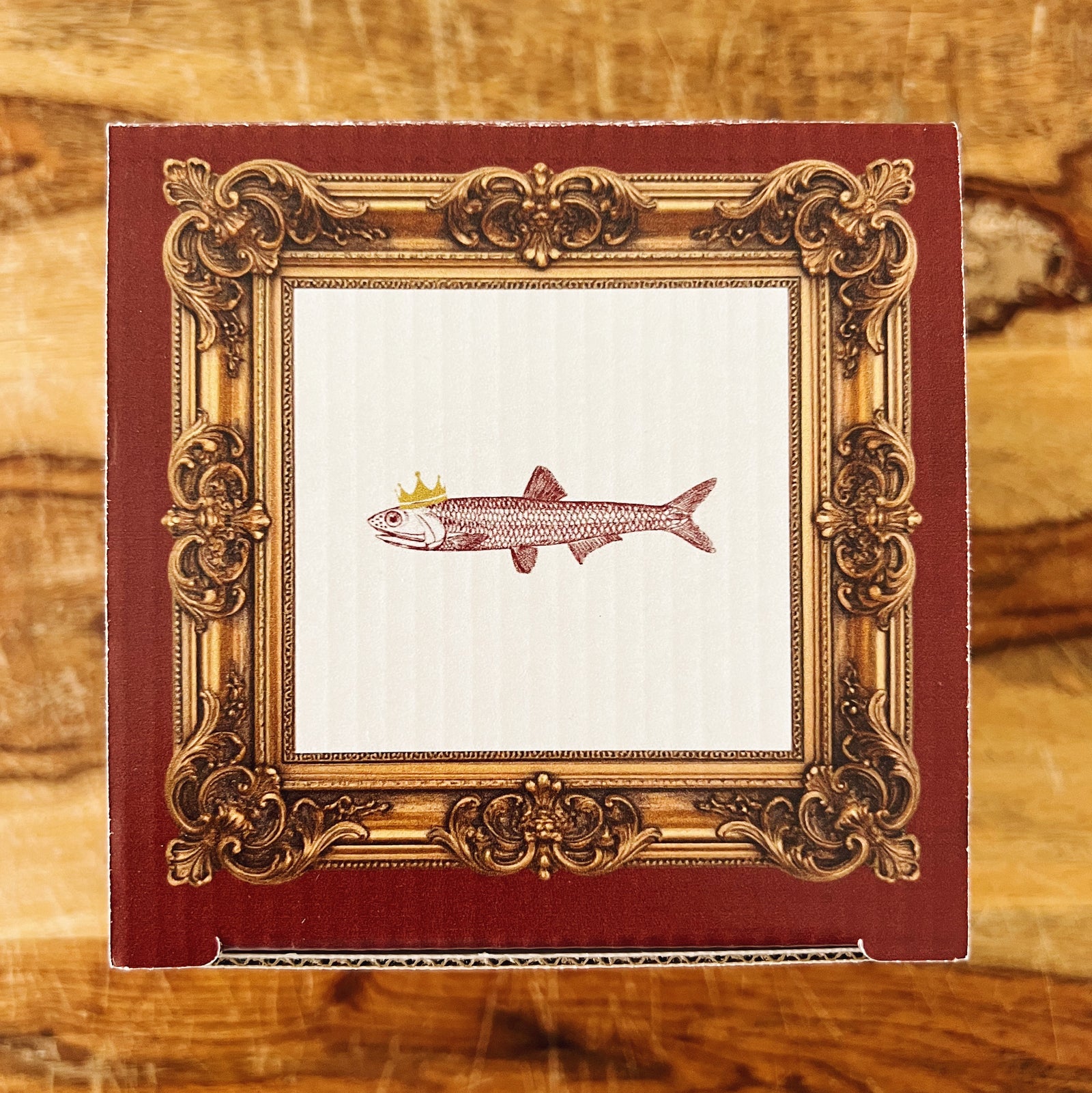 The King of Tiny Fish Gift Box top - Cantabrian anchovies inside