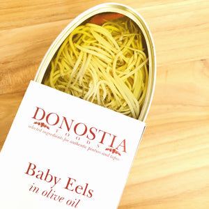 Baby eels in olive oil - angulas - Donotia Foods