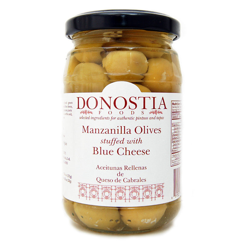 Manzanilla Olives stuffed with Blue Cheese - Donostia Foods