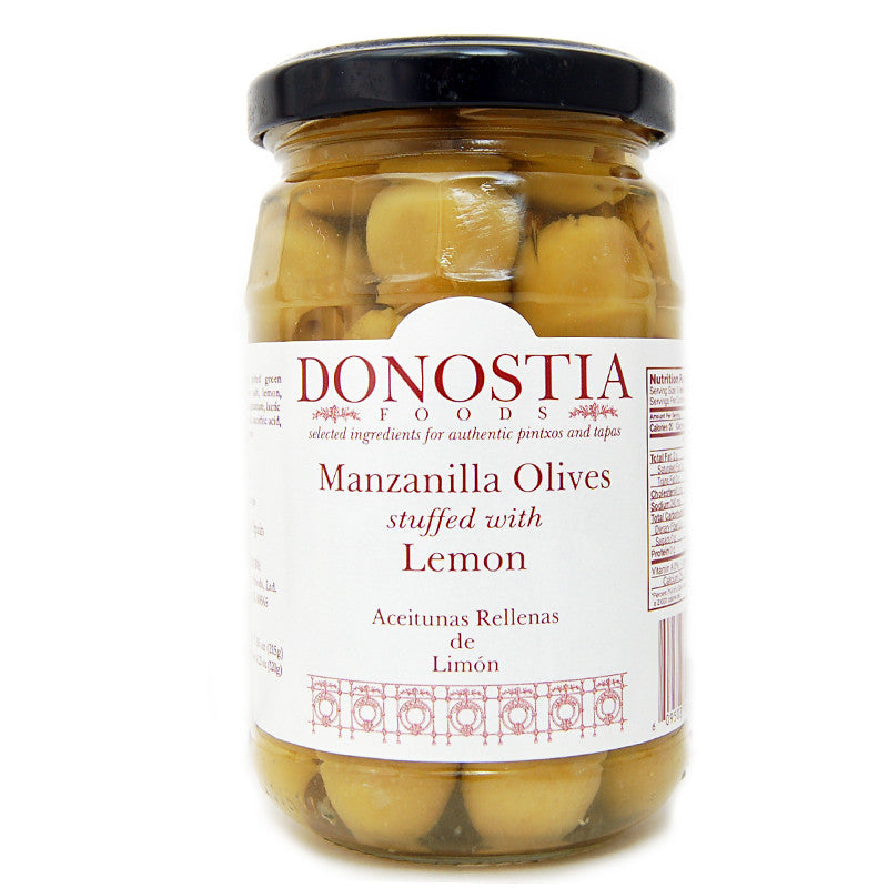Manzanilla Olives stuffed with Lemon - Donostia Foods