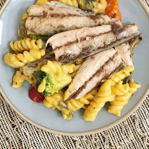 Mac Mac and Cheese - Mackerel Fillets and Macaroni and Cheese - Donostia Foods