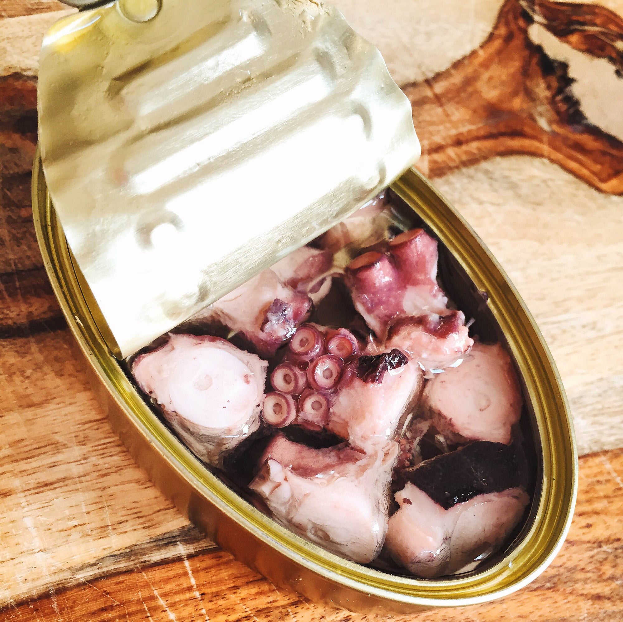 Octopus in Olive Oil - Spanish canned seafood - Donostia Foods