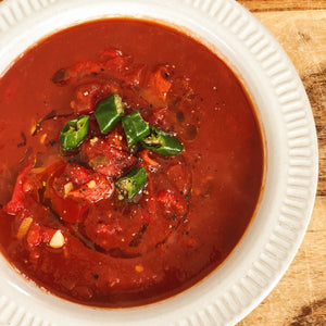 Piquillo Pepper Tomato Soup - Vegan