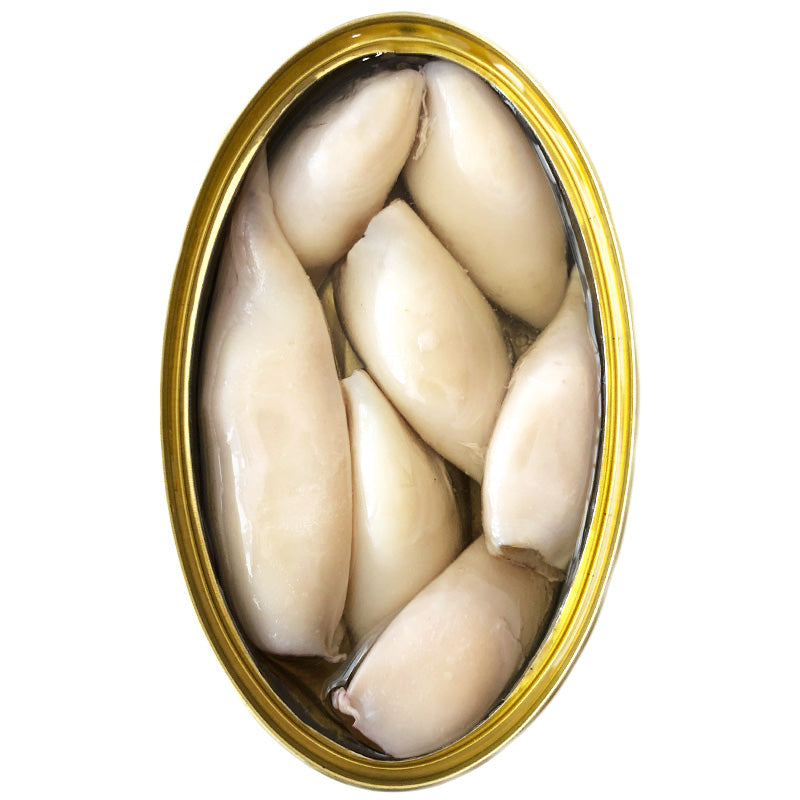 Small Squid in Olive Oil - Chipirones Rellenos - Tinned Seafood - Donostia Foods