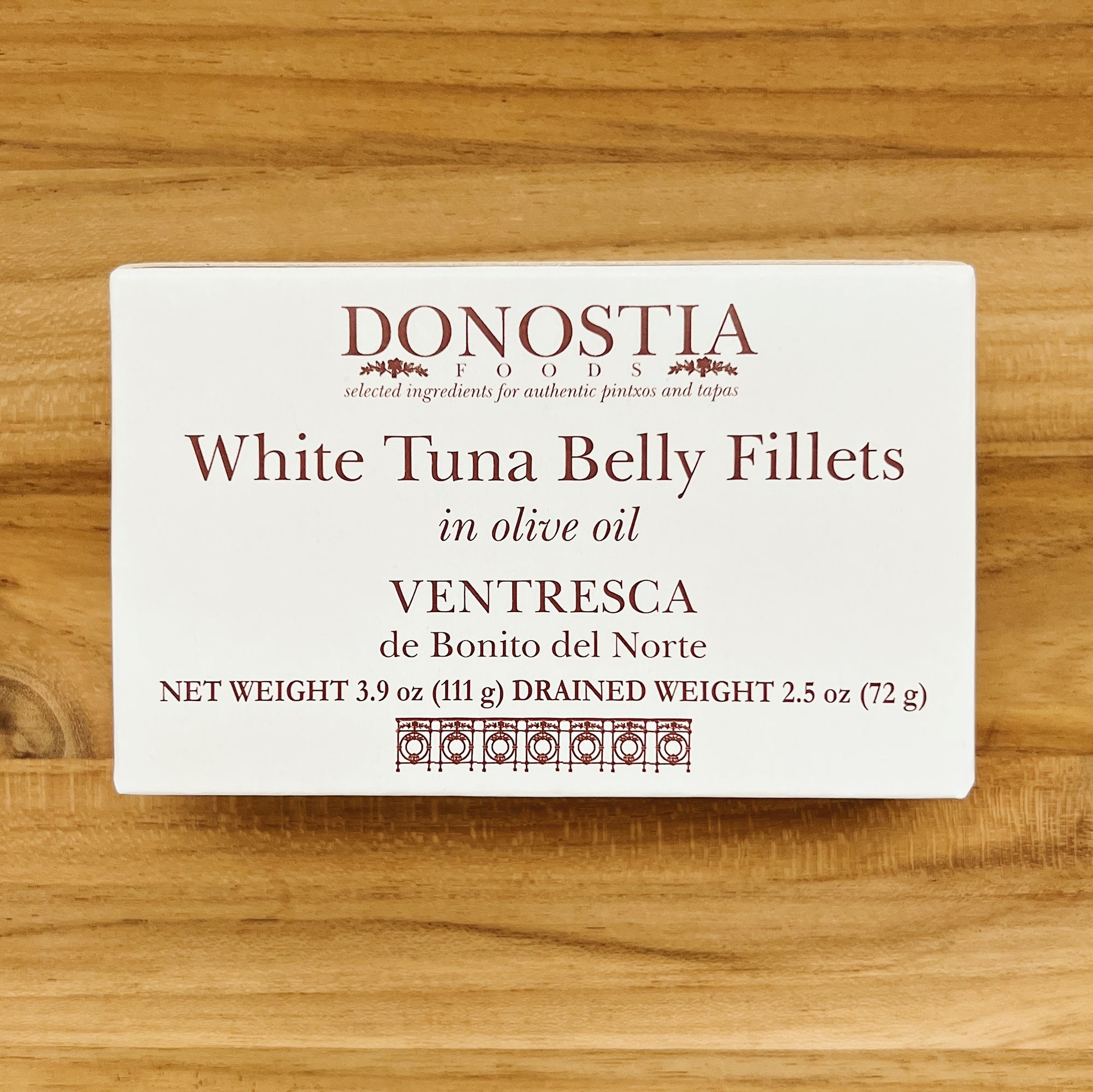 Ventresca Tuna - White Tuna Belly Fillets - Donostia Foods