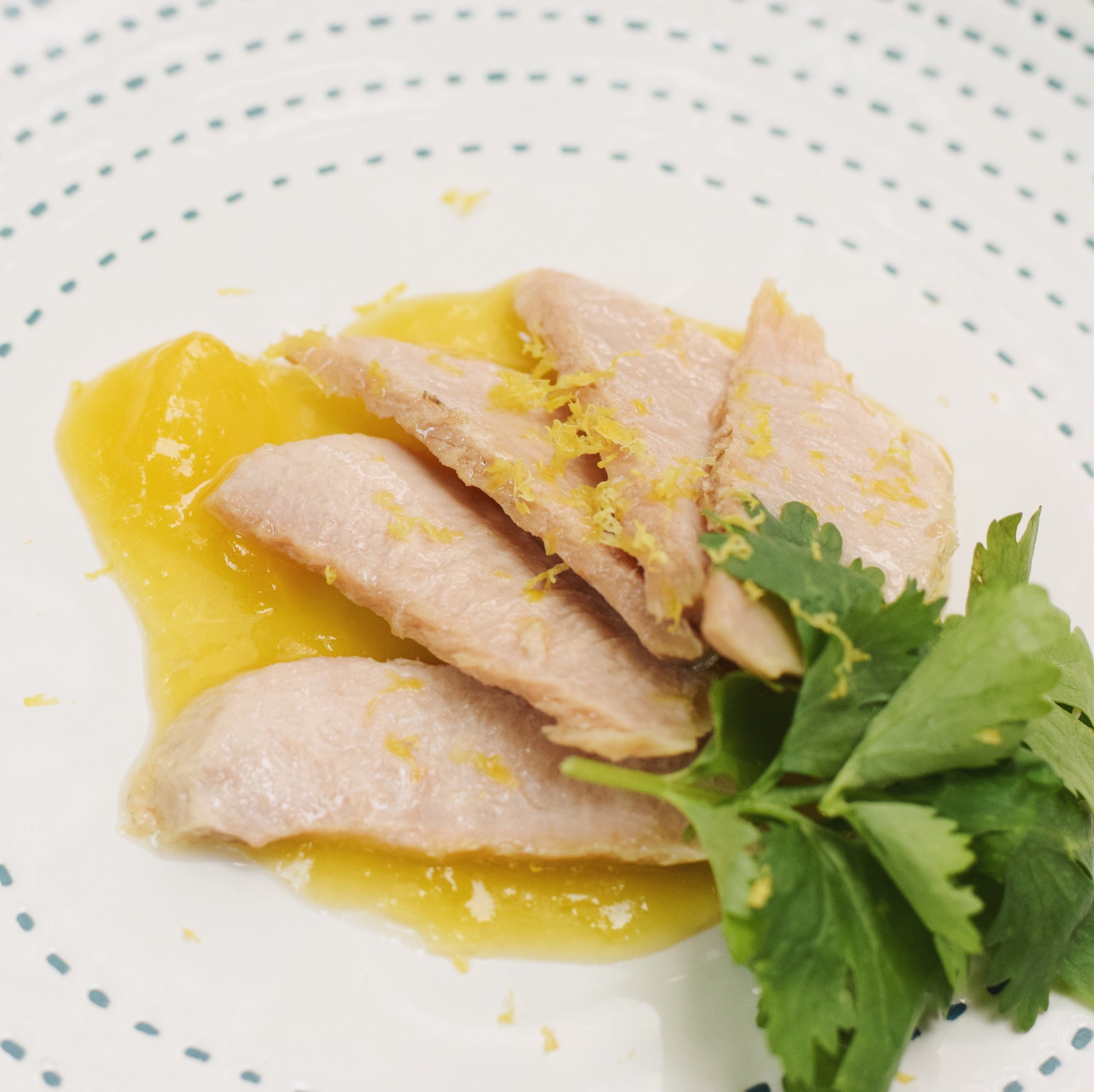 Ventresca tuna with mango vinaigrette - Donostia Foods